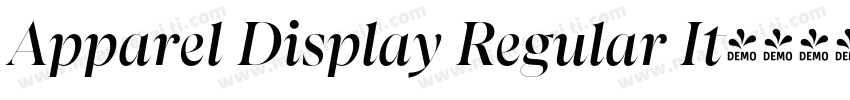 Apparel Display Regular It字体转换